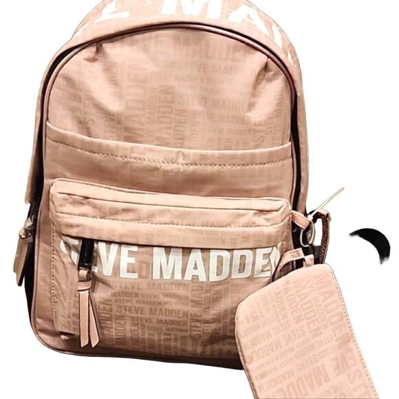 Steve Madden BForce Logo Backpack- Pink main image 9